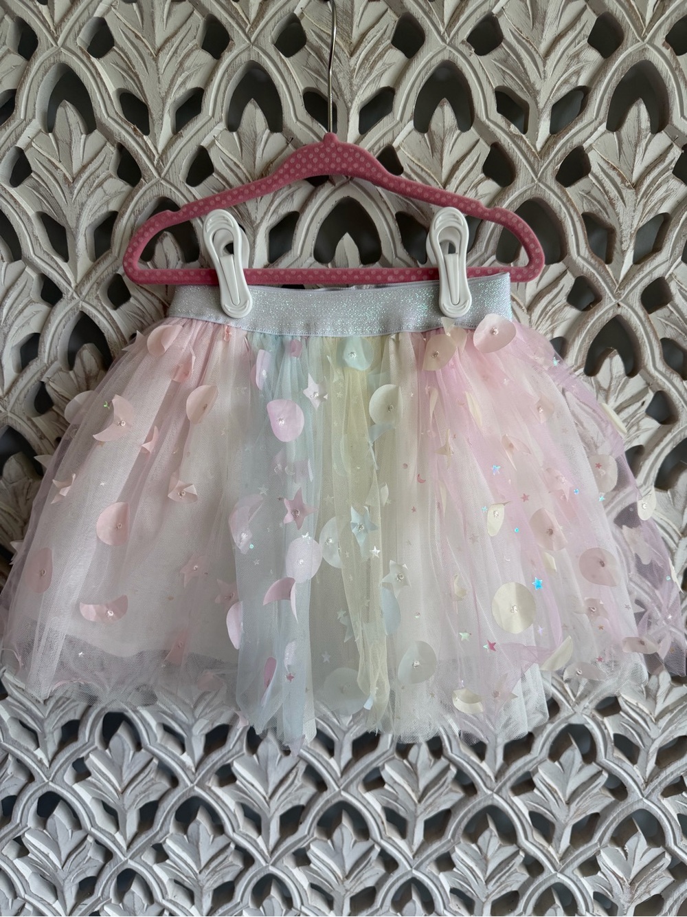 Doe a Deer Moon & Star embellished tutu, size 4T
